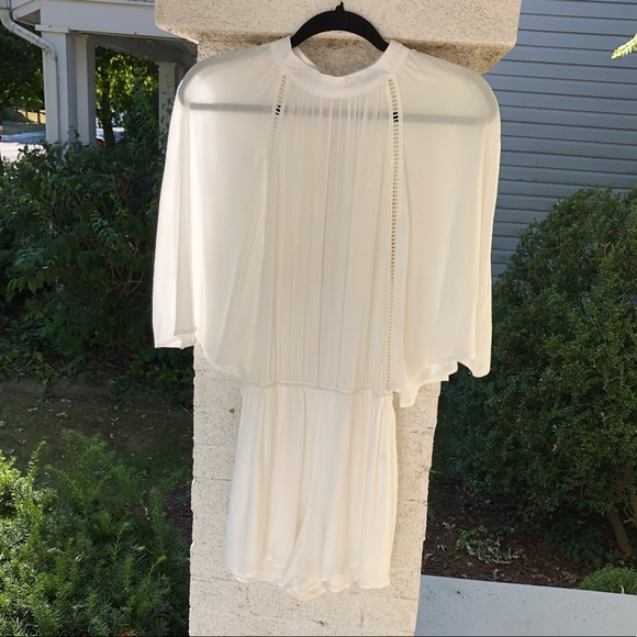 Honey Punch Pants - Honey Punch white romper with batwing sleeves